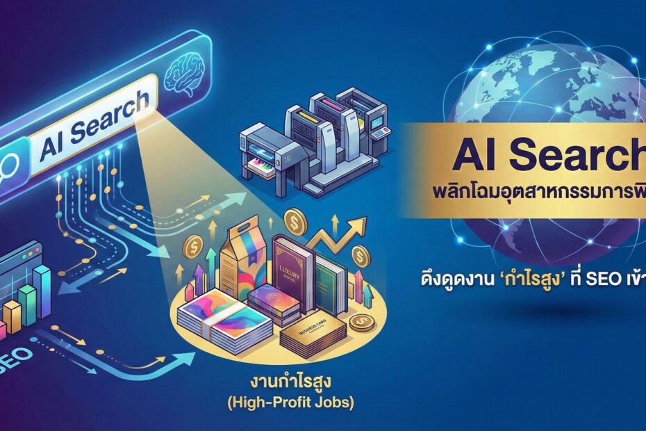 AI Search พลิกโฉมอุตสาหกรรมการพิมพ์: ดึงดูดงาน "กำไรสูง" ที่ SEO เข้าไม่ถึง
