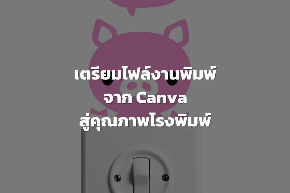 ตั้งค่าหน้ากระดาษ Canva งานพิมพ์