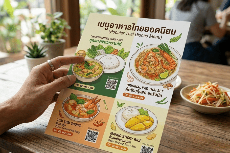 เมนูอาหารพลาสติก vs กระดาษ: ทางเลือกที่กำหนดคุณภาพและต้นทุนงานพิมพ์