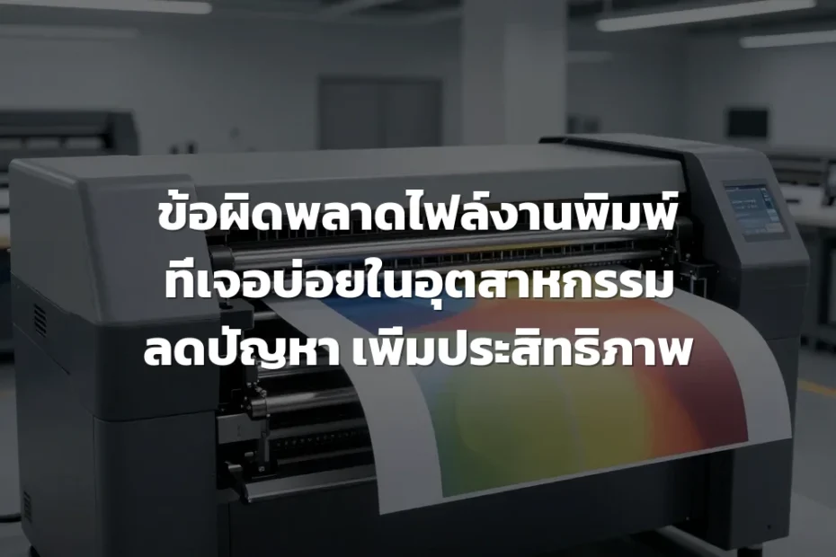ข้อผิดพลาดไฟล์งานพิมพ์
