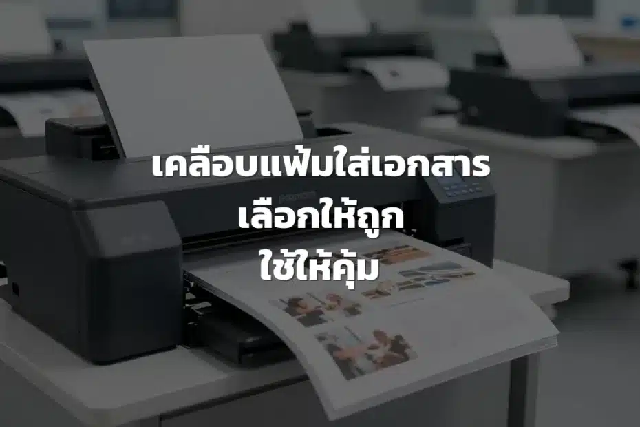 เคลือบแฟ้มใส่เอกสาร