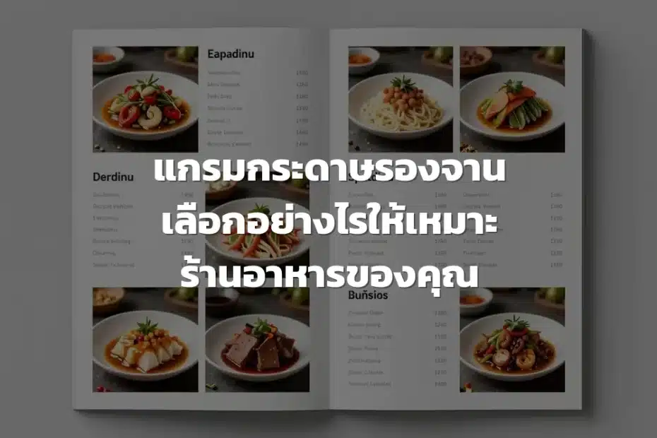 การเลือกกระดาษรองจาน
