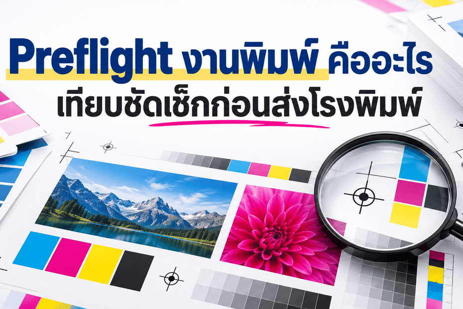 Preflight งานพิมพ์ คืออะไร เทียบชัดเช็กก่อนส่งโรงพิมพ์