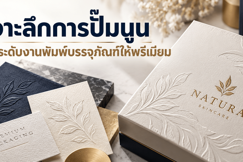 เจาะลึกการปั๊มนูน ยกระดับงานพิมพ์บรรจุภัณฑ์ให้พรีเมียม